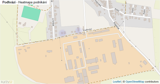 Podhrází - mapa podnikání