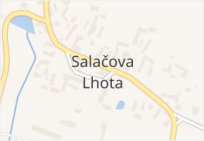 Salačova Lhota v obci Salačova Lhota - mapa části obce