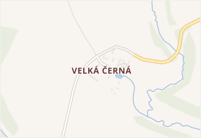 Velká Černá v obci Salačova Lhota - mapa části obce