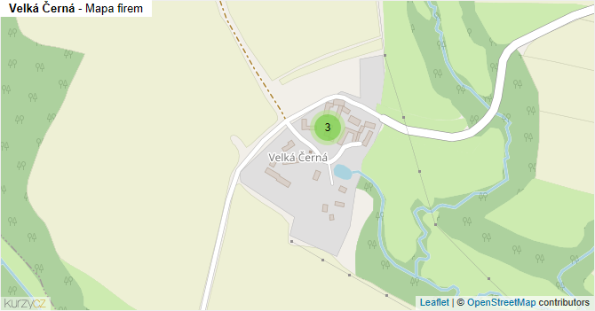 Velká Černá - mapa firem