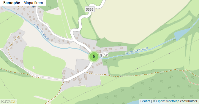 Samopše - mapa firem