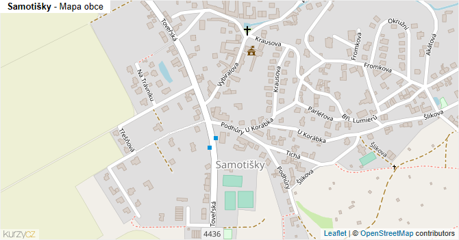 Samotišky - mapa obce