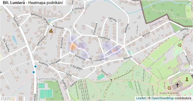 Bří. Lumierů - mapa podnikání