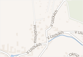 Hrubínova v obci Samotišky - mapa ulice