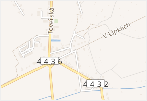 V Lipkách v obci Samotišky - mapa ulice