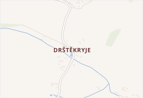 Drštěkryje v obci Samšina - mapa části obce