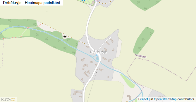 Drštěkryje - mapa podnikání