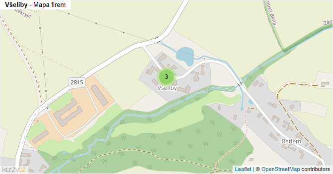 Všeliby - mapa firem