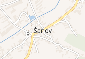 Šanov v obci Šanov - mapa části obce