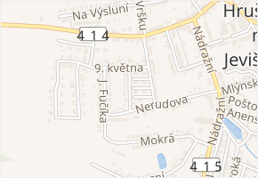 Muchova v obci Šanov - mapa ulice