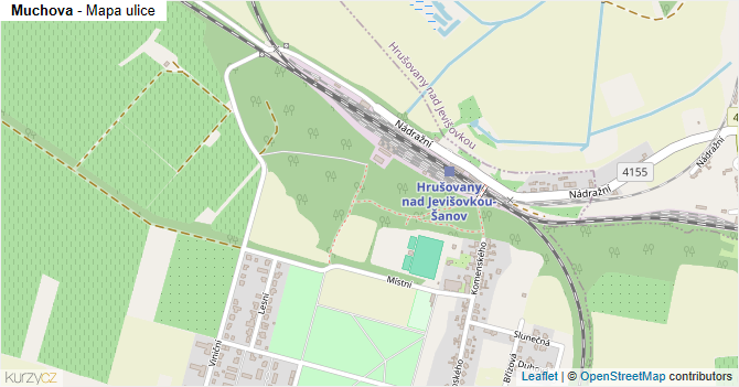 Muchova - mapa ulice