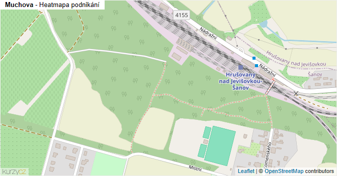 Muchova - mapa podnikání