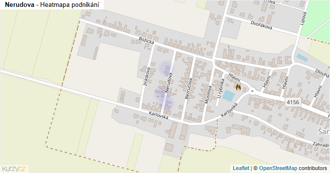 Nerudova - mapa podnikání