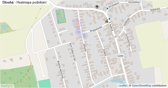 Dlouhá - mapa podnikání