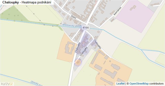 Chaloupky - mapa podnikání
