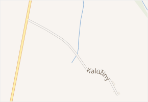 Kalužiny v obci Šaratice - mapa ulice