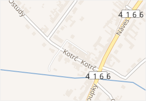 Kotrč v obci Šaratice - mapa ulice