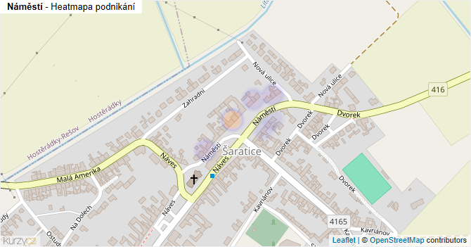 Náměstí - mapa podnikání