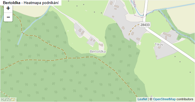 Bertoldka - mapa podnikání