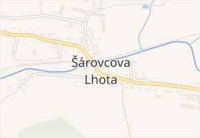 Šárovcova Lhota v obci Šárovcova Lhota - mapa části obce