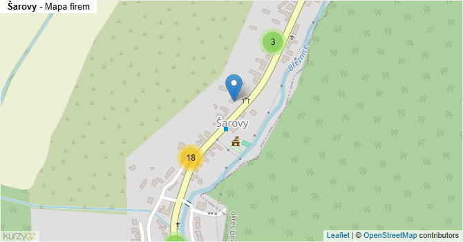 Šarovy - mapa firem