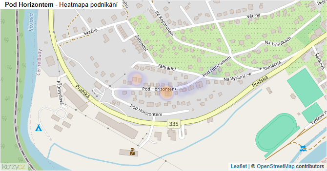 Pod Horizontem - mapa podnikání
