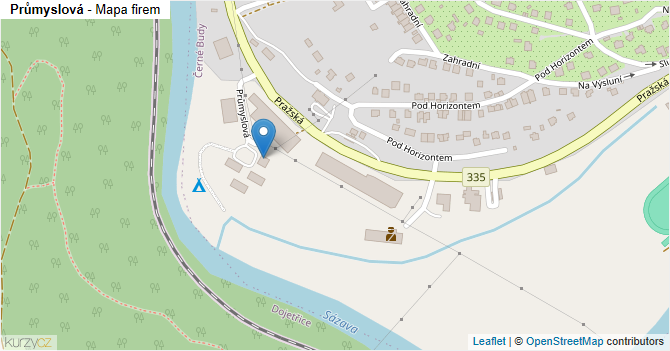 Průmyslová - mapa firem