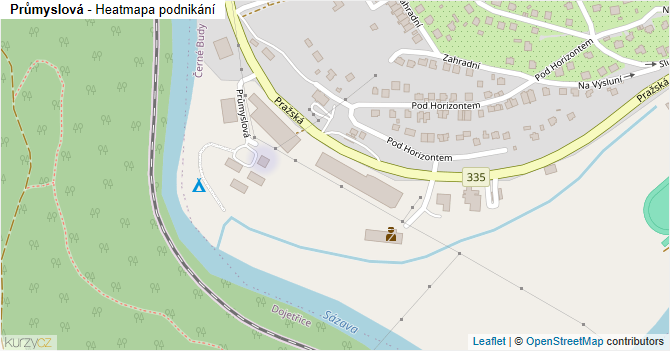 Průmyslová - mapa podnikání