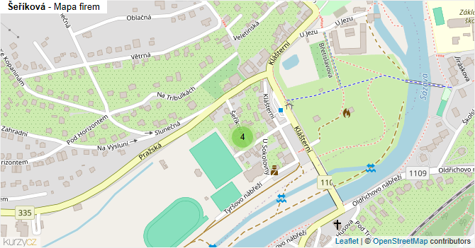 Šeříková - mapa firem