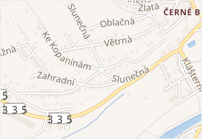 Slunečná v obci Sázava - mapa ulice