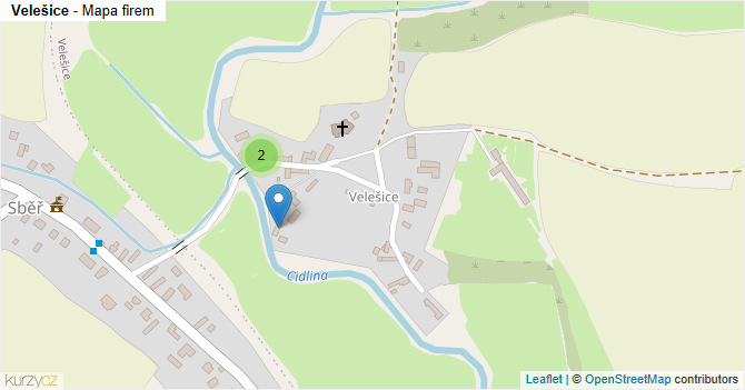 Velešice - mapa firem