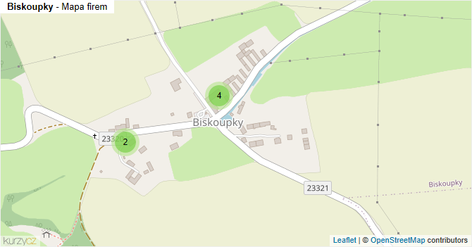 Biskoupky - mapa firem
