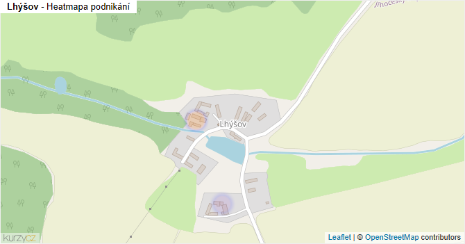 Lhýšov - mapa podnikání