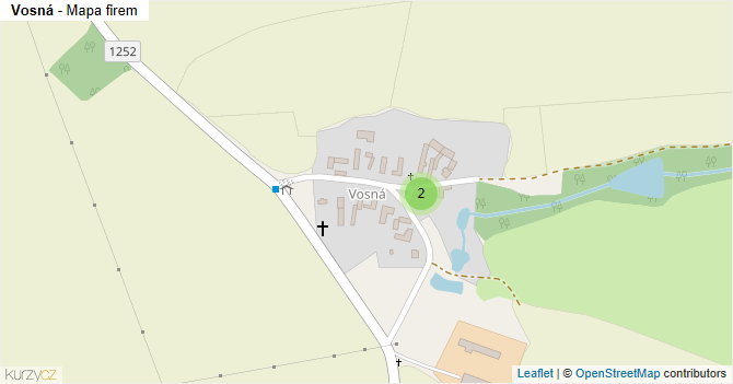 Vosná - mapa firem
