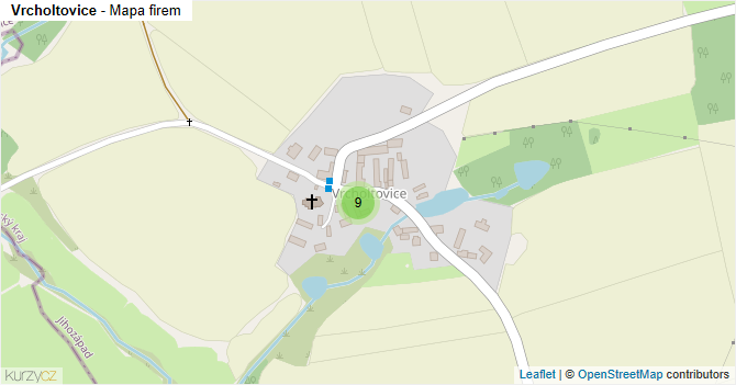 Vrcholtovice - mapa firem
