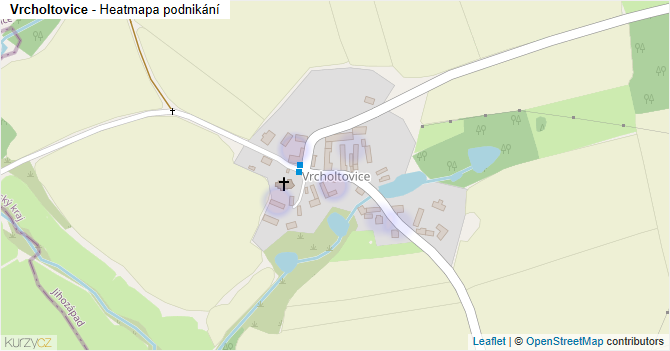 Vrcholtovice - mapa podnikání