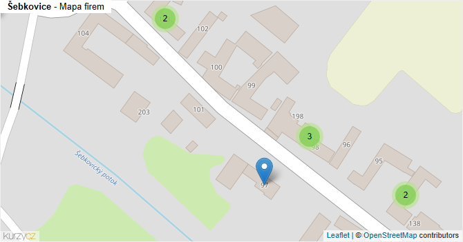 Šebkovice - mapa firem