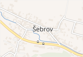 Šebrov v obci Šebrov-Kateřina - mapa části obce
