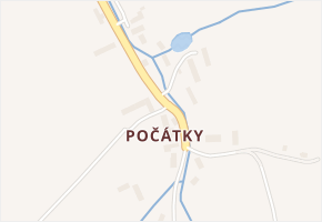 Počátky v obci Seč - mapa části obce