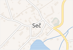 Seč v obci Seč - mapa části obce