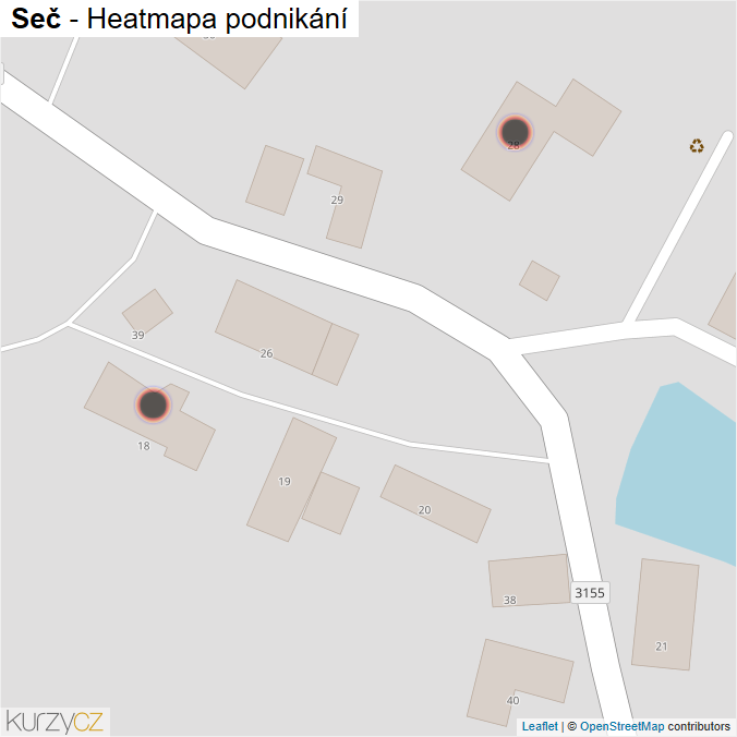 Mapa Seč - Firmy v obci.