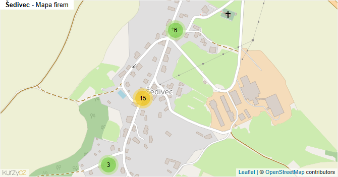 Šedivec - mapa firem