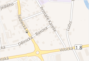 Baxova v obci Sedlčany - mapa ulice