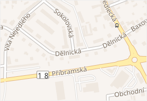 Dělnická v obci Sedlčany - mapa ulice