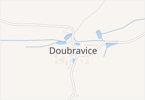 Doubravice v obci Sedlčany - mapa části obce