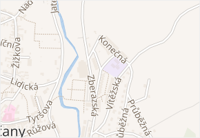 Etropolská v obci Sedlčany - mapa ulice