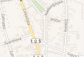 Husova v obci Sedlčany - mapa ulice