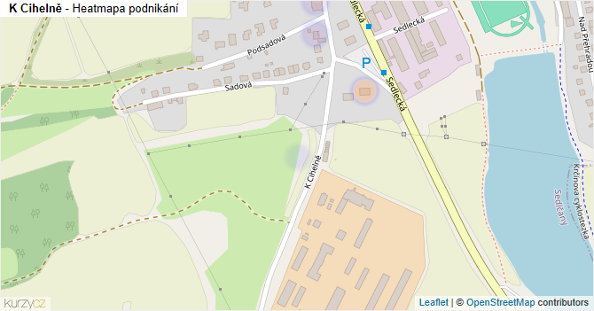 K Cihelně - mapa podnikání