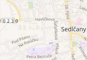 Kapitána Jaroše v obci Sedlčany - mapa ulice