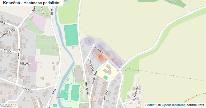Konečná - mapa podnikání